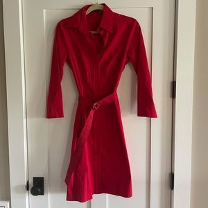 Hugo Boss Mid Length Belted Collared dress
